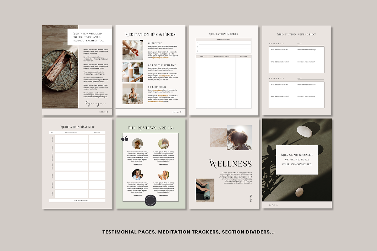 Yoga and Wellness Workbook | Canva, a Templates & Theme by Erin Cassidy (Photo 6 of 10)
