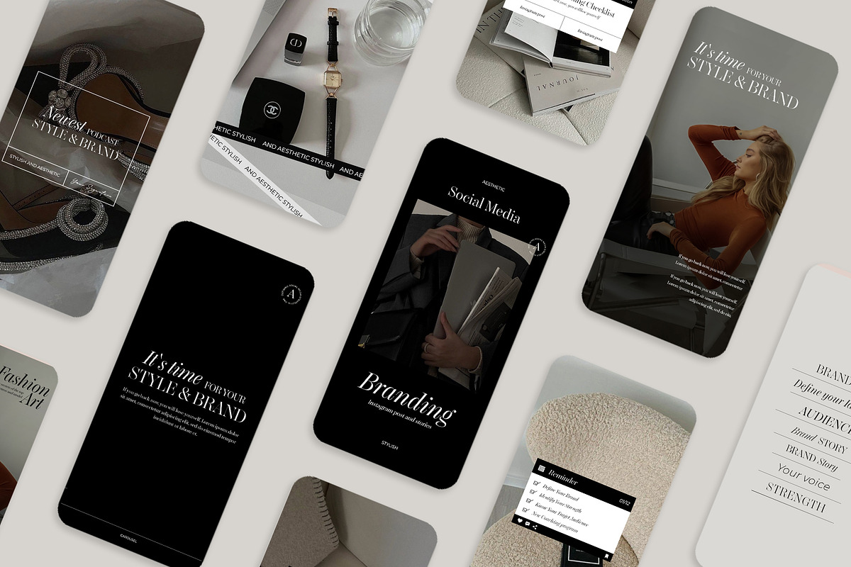 Instagram Aesthetic Templates Canva, a Social Media Template by Instprofi | Studio Estimo (Photo 12 of 13)