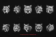 10 Bundle Dark Art Bobcat Lynx Tiger, an Illustration by Morspective (Thumbnail 6 of 7)