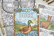 Farm Animal Coloring Book for Kids, an Education Illustration by Mohammad Sarfaraz (Thumbnail 3 of 11)