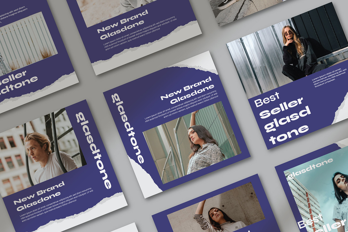 Glasdtone Instagram Template, a Social Media Template by Compaq_Creative (Photo 2 of 10)