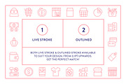 Shopping Line Icons, an Outline Icon by Made by Made (Thumbnail 4 of 7)