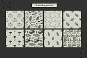 Southern Gothic Graphic Set, a Seasonal Illustration by Valerie (Thumbnail 5 of 8)