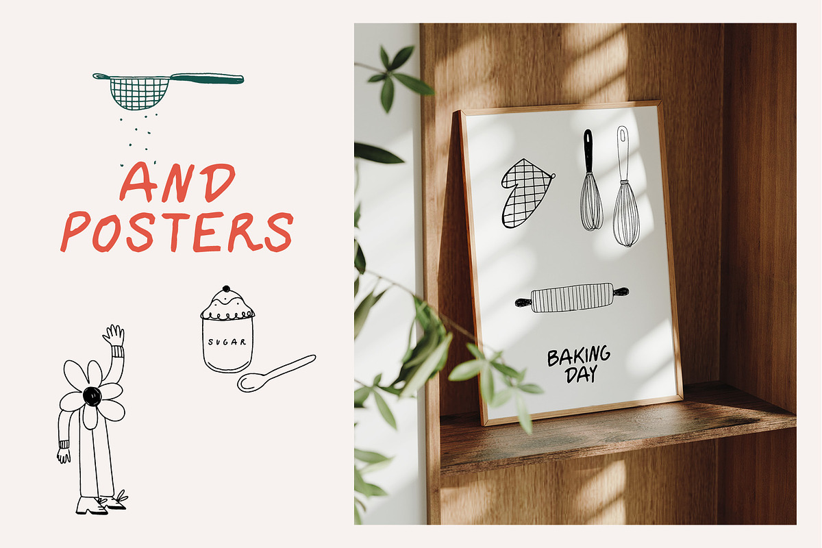 Sweets: Hand Drawn Pastry & Desserts, a Food Illustration by dicreate (Photo 10 of 13)
