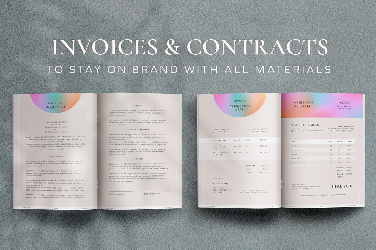 Welcome Packet & Service Guide, a Design Template by Studio Soluna (Photo 9 of 13)
