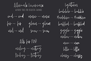 Shoelace Scrawl, a handwriting font, a Handwritten Font by Rachel White Art (Thumbnail 5 of 7)