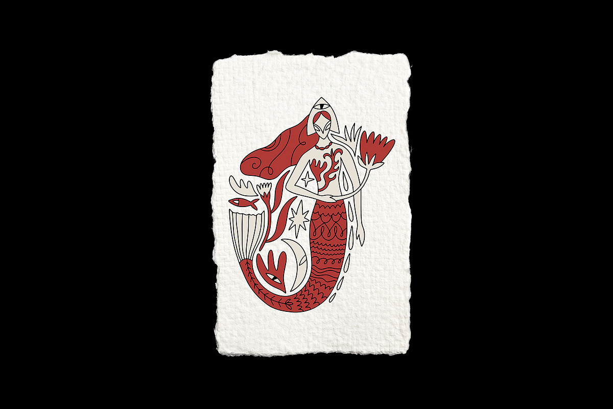 Red Folk Bundle, an Object Illustration by Annie Konst (Photo 12 of 17)