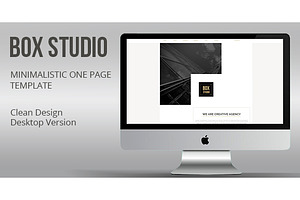 Minimalistic Landing  Page Muse 