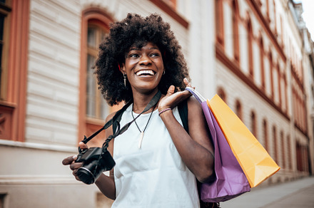 American tourist in European city, a Person Photo by REDDOT Studio