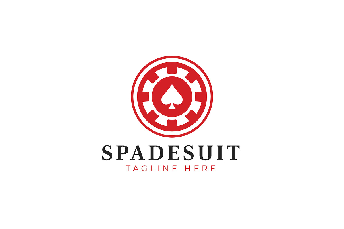 Playing Card Spade Suit Logo Casino, a Branding & Logo Template by Signatoro