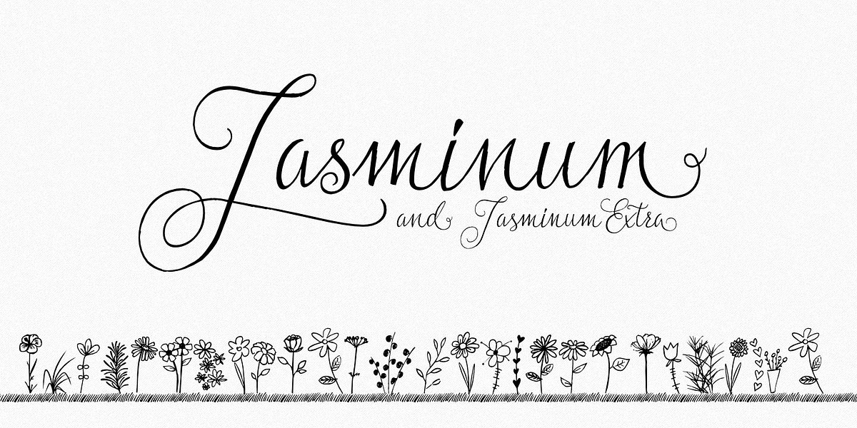 Jasminum, a Symbol Font by GRIN3 (Nowak) (Photo 1 of 7)