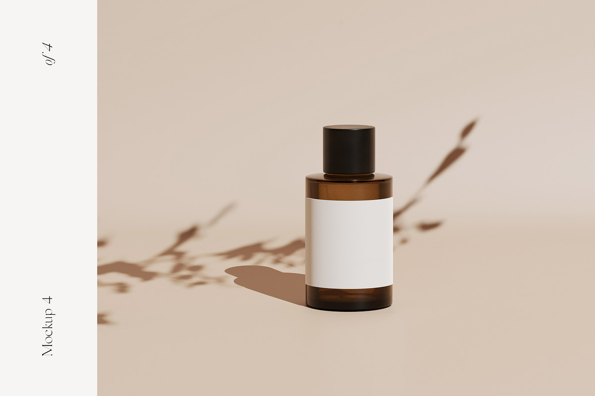 Fleur: Cosmetic Bottle Mockups, a Packaging Mockup by October November (Photo 6 of 9)