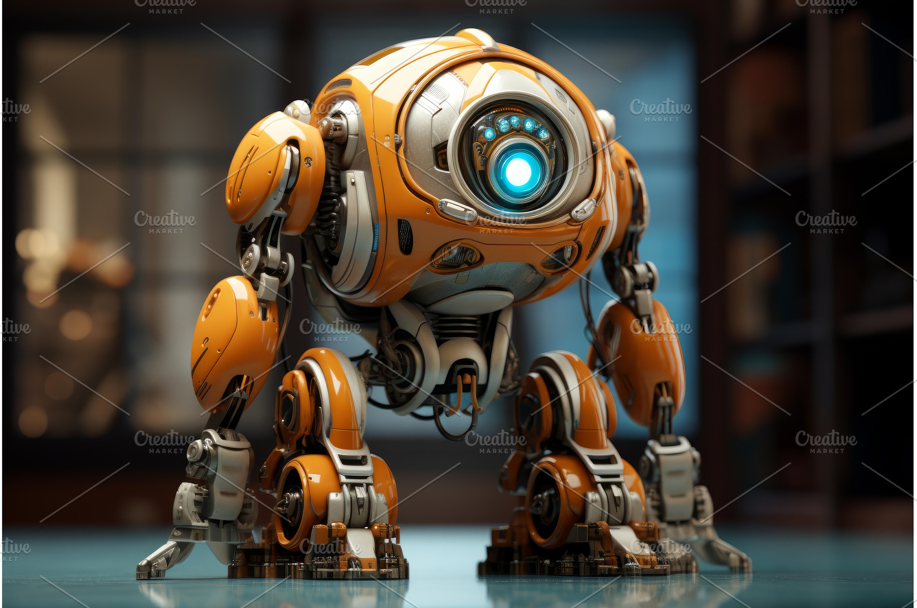 Automated Robot work global data, a Technology Photo by Ylivdesign