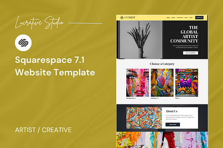 Art Squarespace Website Template