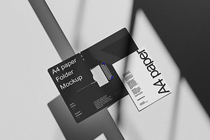 A4 Paper Folder Mockup