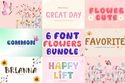 Flowers bundle font, a Script Font by JJuta (Thumbnail 1 of 13)