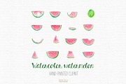 watercolor watermelon slices, a Food Illustration by Autumn Breeze (Thumbnail 3 of 4)