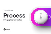 Process Step Infographic Templates, a Presentation Template by Grafvish (Thumbnail 1 of 6)