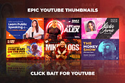 Epic Youtube Thumbnail Templates Set, a Social Media Template by PremadePixels.com (Thumbnail 1 of 2)