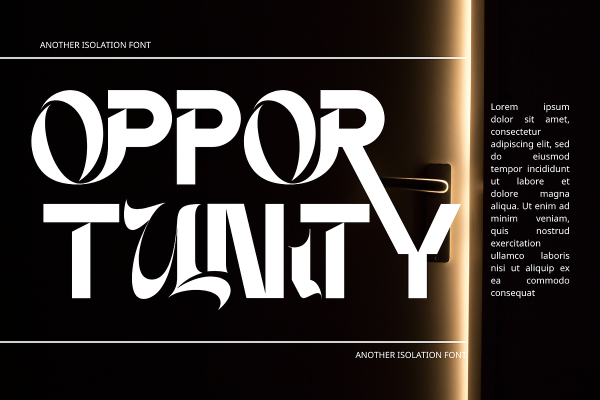 Another Isolation - Futuristic Font, a Sans Serif Font by 177Studio (Photo 3 of 8)