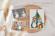 Christmas Animals: Penguins, a Seasonal Illustration by Dazzling Art Boutique (Thumbnail 3 of 15)