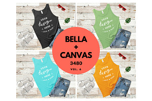 Tank Top Mockup Bella Canvas 3480 V6