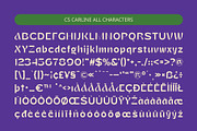 CS Carline – Art Nouveau Font, a Sans Serif Font by Craft Supply Co. (Thumbnail 8 of 8)