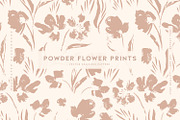 Powder Flower Prints, a Pattern Graphic by MalyskaStudio (Thumbnail 1 of 13)