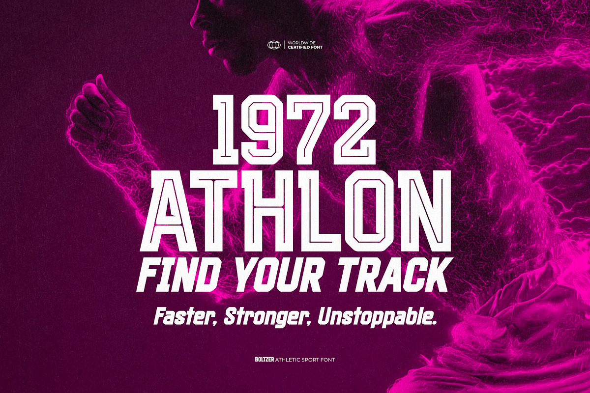 Boltzer - Athletic Sport Font, a Sans Serif Font by ikiiko (Photo 4 of 7)