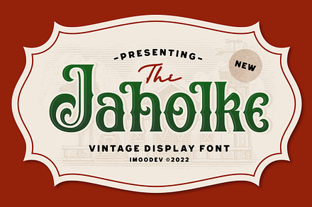 Jaholke - Decorative Vintage Font
