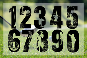 Golf, Golf Display Font