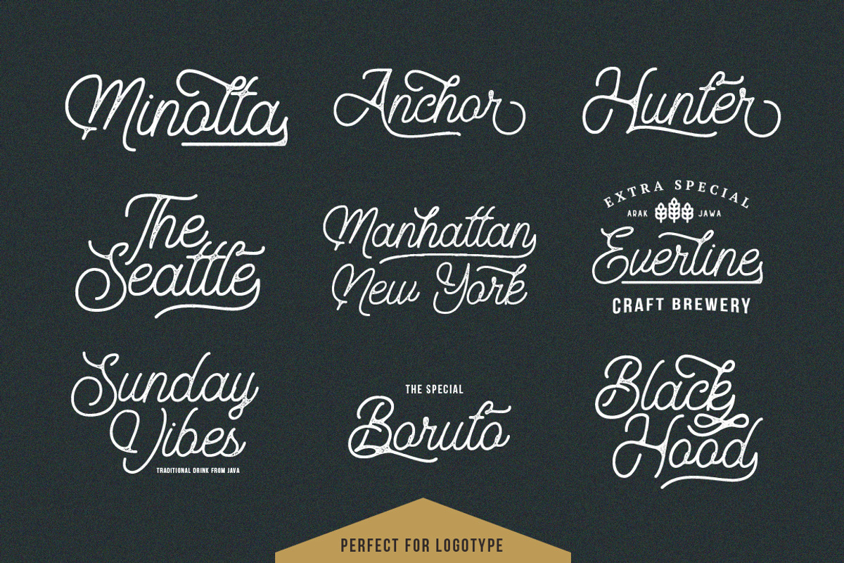 Aurelig Vintage Script (3 Fonts), a Sans Serif Font by Vultype Co. (Photo 12 of 18)