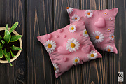 Pink Hearts & Daisy Digital Papers, a Pattern Graphic by Creative Store (Thumbnail 3 of 5)