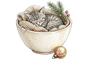 Cozy Winter Animals Clipart Bundle, an Animal Illustration by T-shirt Pond (Thumbnail 2 of 25)