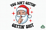 Funny Christmas Santa PNG, an Illustration by Craft Nest (Thumbnail 1 of 6)