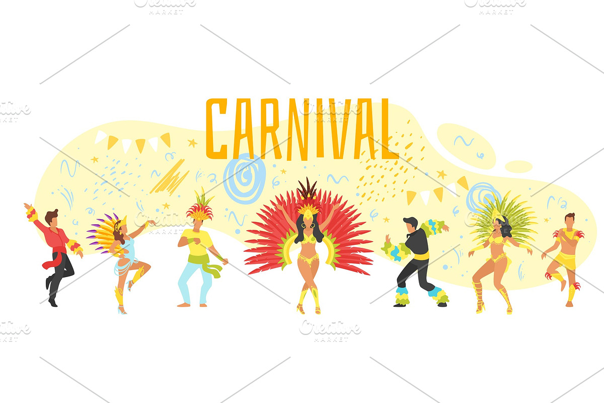 Carnival design template, an Object Graphic by Cartoon time!