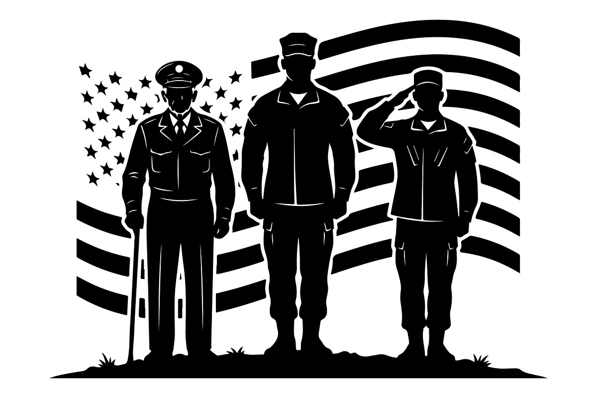Military Brotherhood Patriot Flag, an Object Graphic by Gfx_Store (Photo 8 of 17)