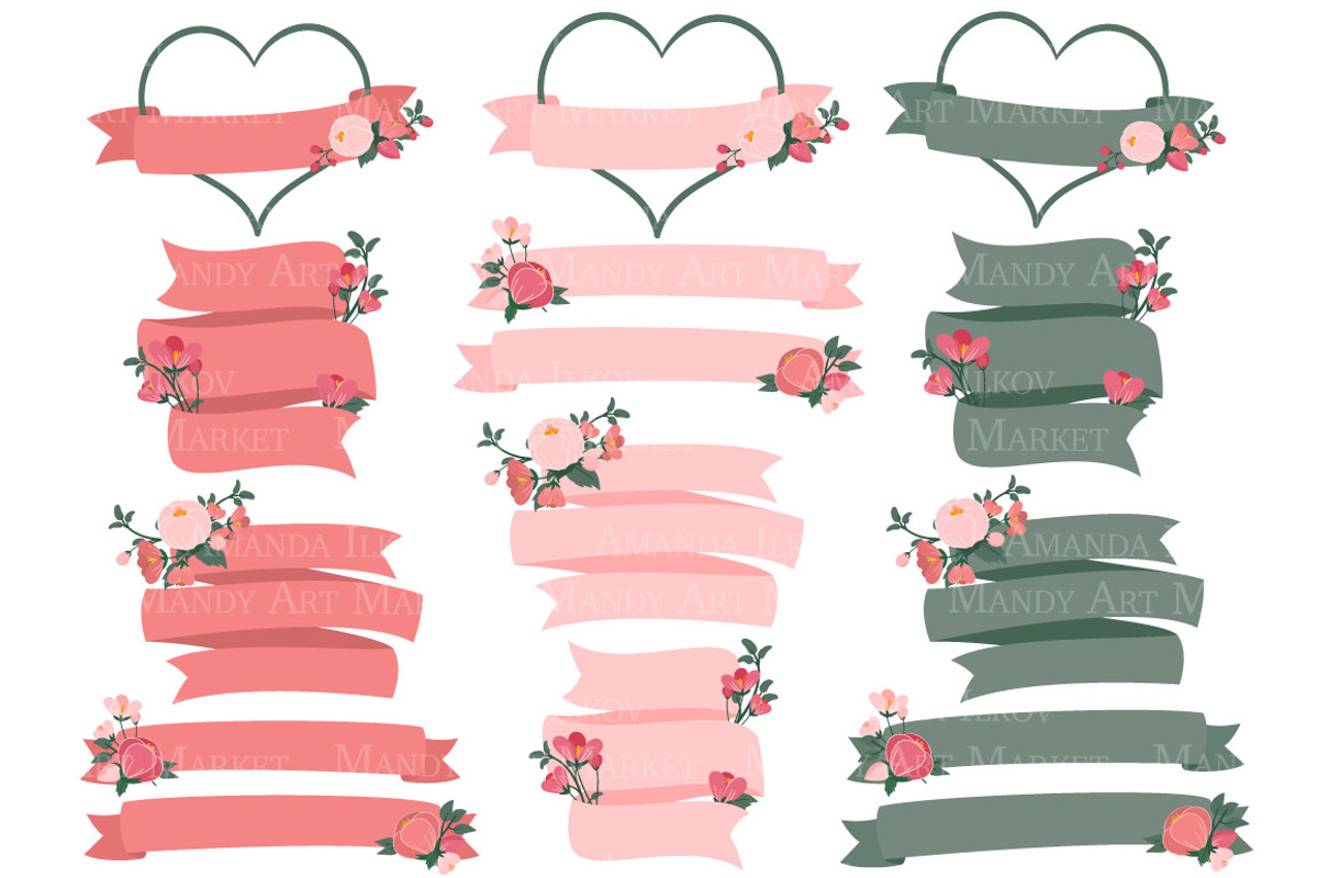 Rose Garden Floral Hearts, an Illustration by Amanda Ilkov (Photo 4 of 5)
