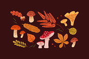 Autumn forest nature, dry leaves set, a Seasonal Illustration by PaperTrident (Thumbnail 4 of 6)