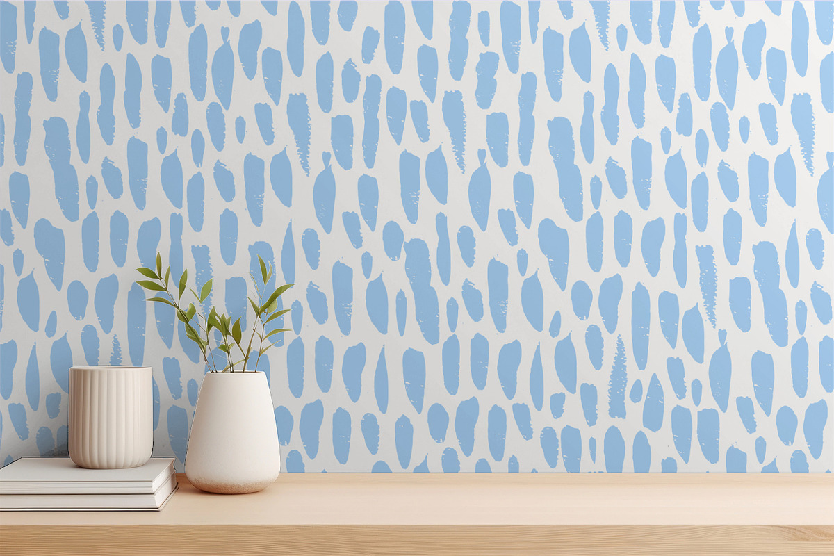 Blue Painted Texture, a Pattern Graphic by MalyskaStudio (Photo 9 of 15)