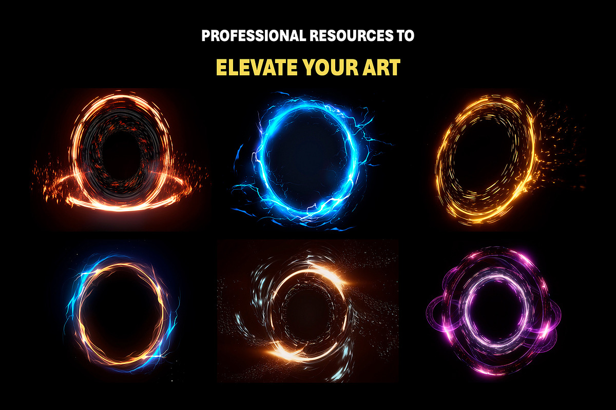 200+ Magic Circle Overlay Effects, an Object Graphic by Mikel Blazgad (Photo 4 of 11)