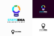 Set of Idea Stats Logo designs, a Branding & Logo Template by Lucky Creative (Thumbnail 4 of 5)