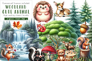 Cute Woodland Animal Clipart, an Illustration by CreationArt (Thumbnail 1 of 5)