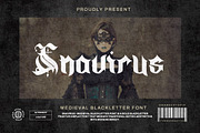 Snavirus - Medieval Blackletter Font, a Blackletter Font by Dhabee (Thumbnail 1 of 16)