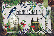 Pagan Forest Watercolor Kit, a Decorative Illustration by Fluffy Unicorn (Thumbnail 1 of 6)