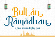 Bullan Ramadhan | A Faux Arabic Font, a Script Font by Andrimada Creative (Thumbnail 1 of 13)