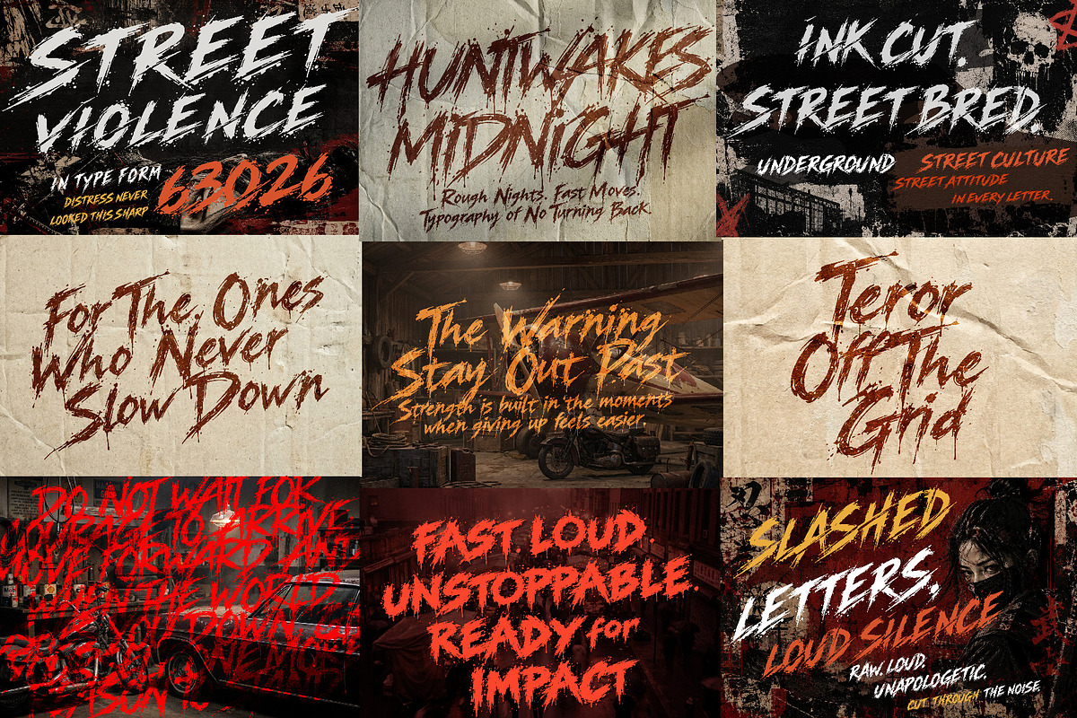 Ultimate Halloween Terror Font Pack, a Handwritten Font by HypeWorksCo (Photo 9 of 15)
