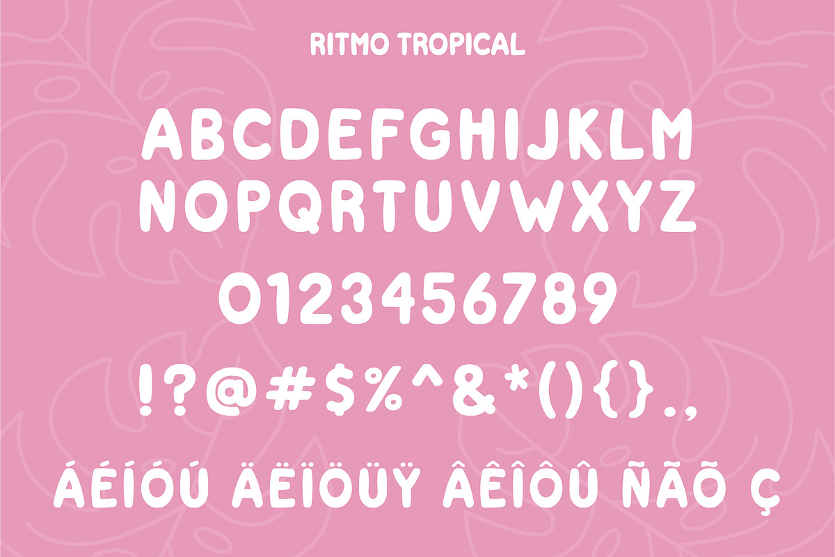 Ritmo Tropical by Emily Ann Hill, a Sans Serif Font by Emily Ann Hill Type Co. (Photo 2 of 4)