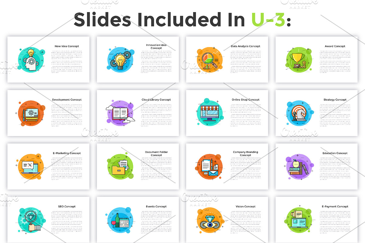WOW Slides. U-4 (178 New Slides), a Presentation Template by Andrew Kras Design (Photo 6 of 25)