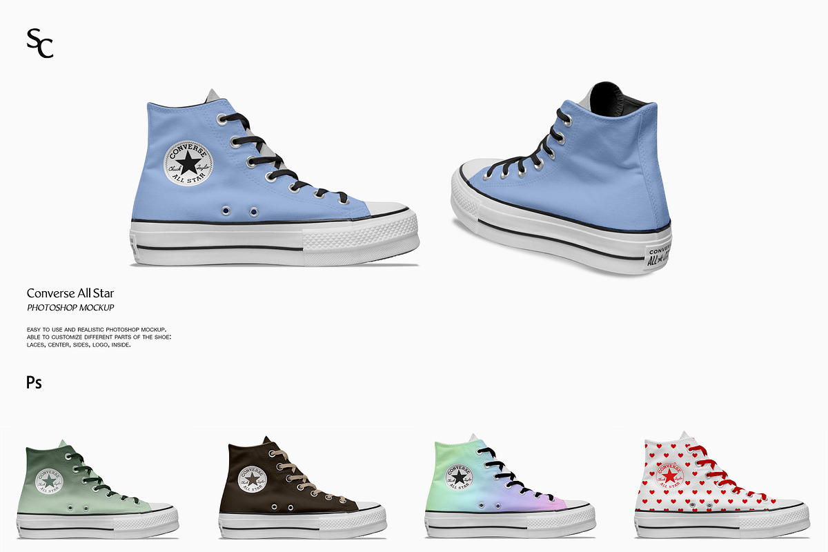 Converse All Star Shoe Mockup